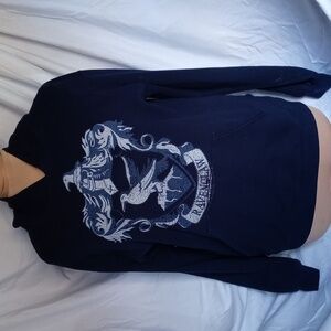 Ravenclaw medium navy blue hoodie emblem on front